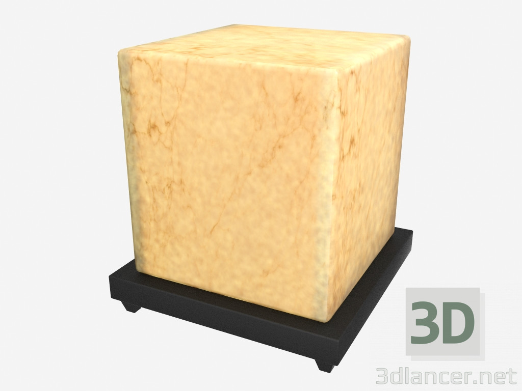 modèle 3D Lampe de table albâtre - preview