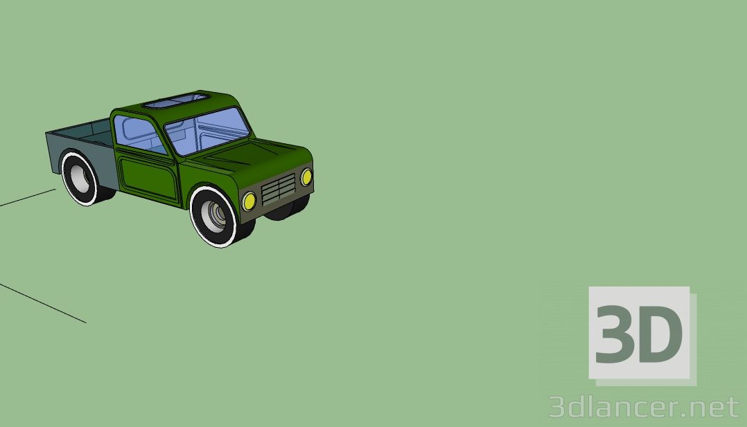 3d model Pickup Truck - preview