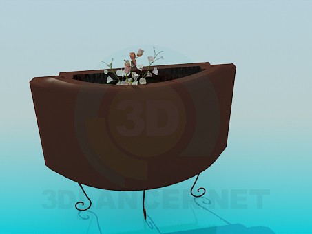 modello 3D Stare i fiori - anteprima
