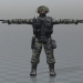 modello 3D Soldato - anteprima