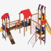3d модель Детский игровой комплекс (1402) – превью