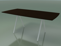 Soap-shaped table 5419 (H 74 - 90x180 cm, 180 ° legs, veneered L21 wenge, V12)