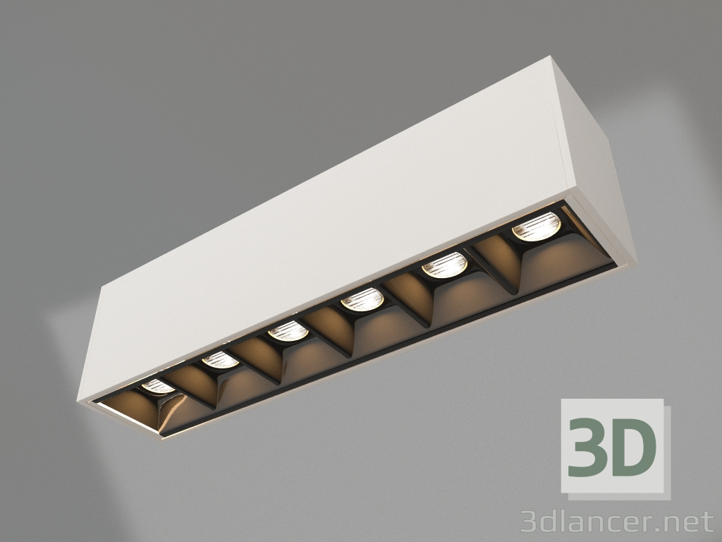 3D Modell Lampe MAG-LASER-45-L160-6W Day4000 (WH, 15 Grad, 24V) - Vorschau