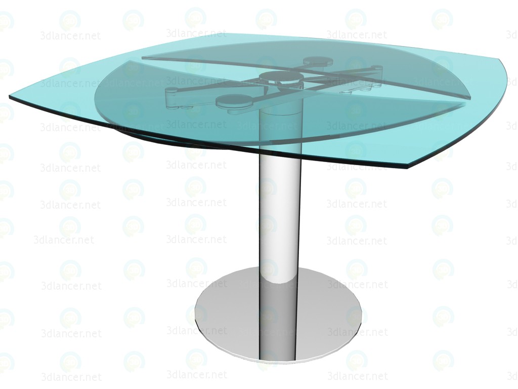 modello 3D Sala da pranzo piegato tavolo titano 1136 iii - anteprima