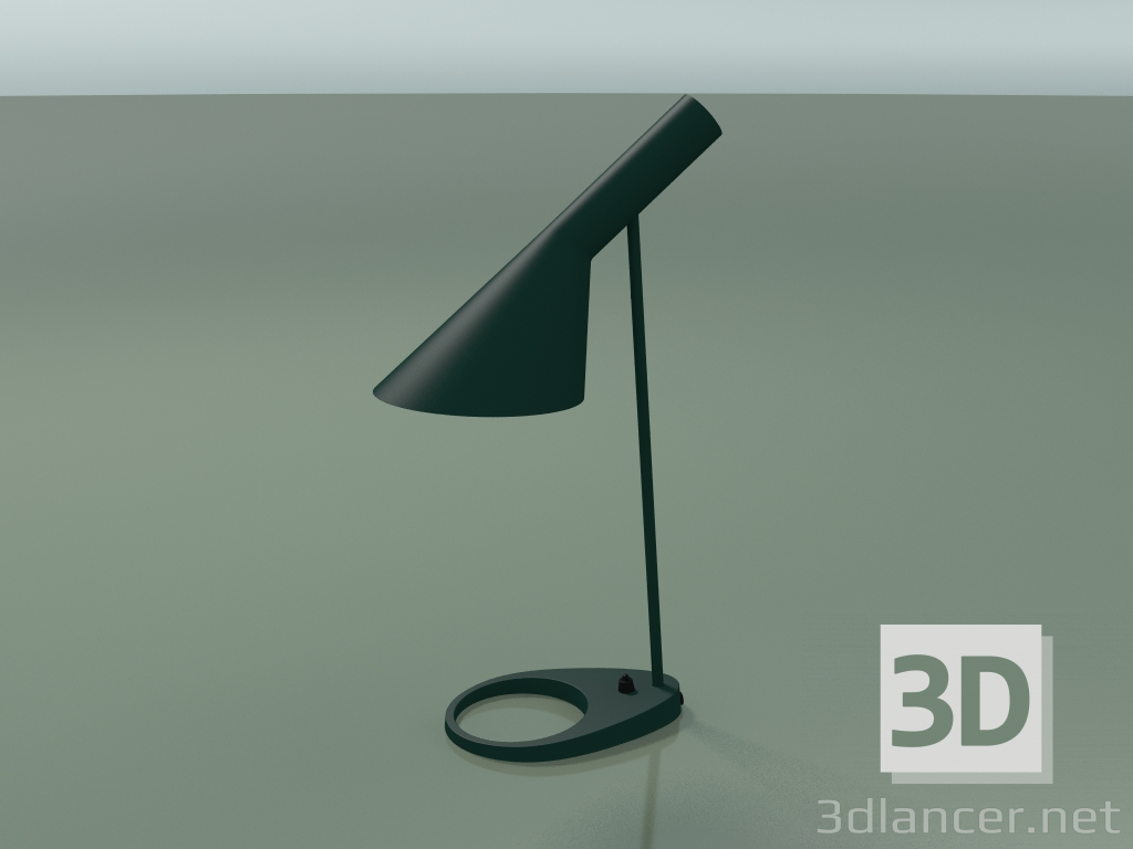 3d model Lámpara de mesa AJ TABLE (20W E27, VERDE OSCURO) - vista previa