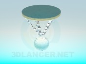 Lâmpada de halogênio com contas de vidro