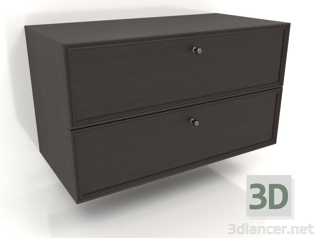 3d model Wall cabinet TM 14 (800x400x455, wood brown dark) - preview