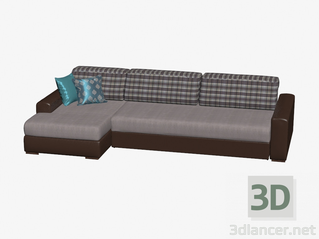 modèle 3D Canapé d'angle Emmy - preview