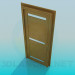 3d model Door with frosted glass inserts - preview