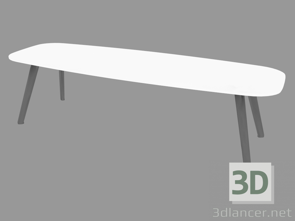 3D Modell Couchtisch (Lack 594 120x40x36) - Vorschau