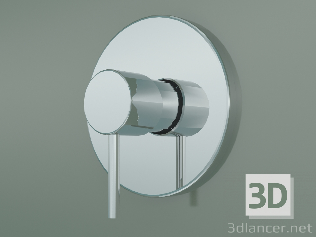 modello 3D Miscelatore monocomando doccia (10616000) - anteprima