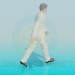 3D modeli Yürüyen adam - önizleme
