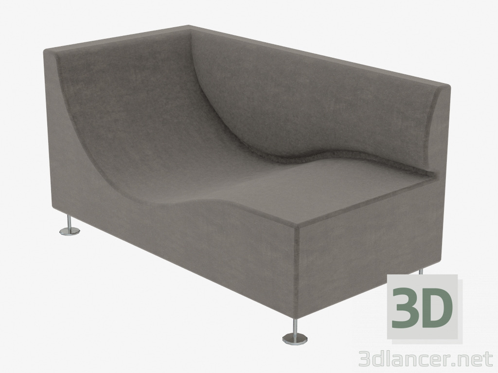 modèle 3D Salon Trois Canapés (TSA3) - preview