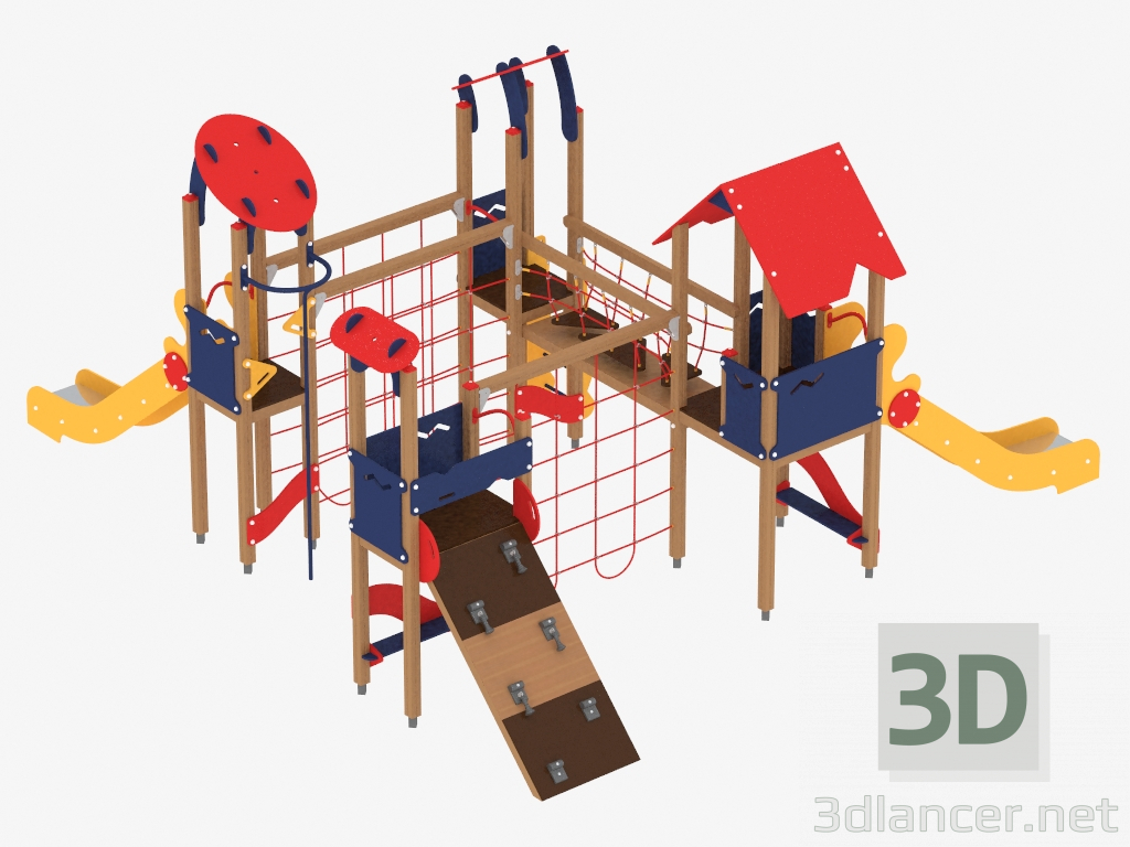 3d model Children's play complex (1405) - preview