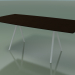 3d модель Стол со столешницей в форме мыла 5420 (H 74 - 100x200 cm, ножки 150 °, veneered L21 wenge, V12) – превью