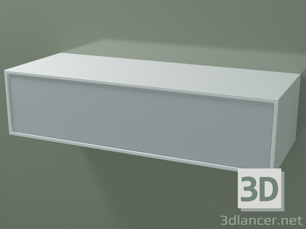 3D Modell Box (8AUDAA01, Gletscherweiß C01, HPL P03, L 96, P 36, H 24 cm) - Vorschau