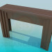 modello 3D Un tavolo stretto a rack - anteprima