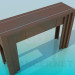 modello 3D Un tavolo stretto a rack - anteprima