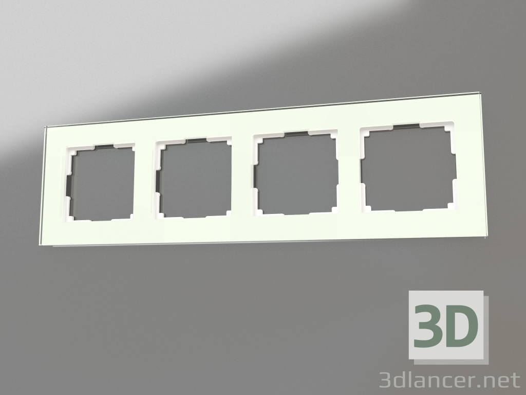 3D modeli 4 direk için çerçeve Favorit (doğal cam) - önizleme