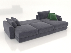 Sofa-bed SHERLOCK (folded, upholstery option 3)
