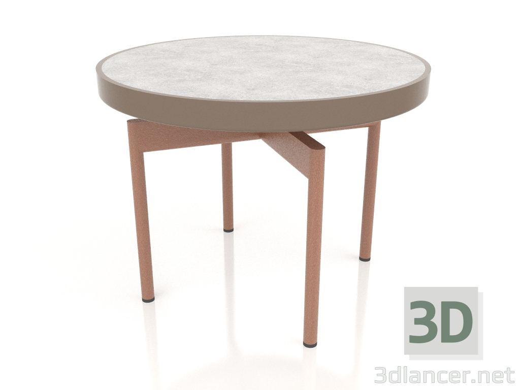 modèle 3D Table basse ronde Ø60 (Bronze, DEKTON Kreta) - preview