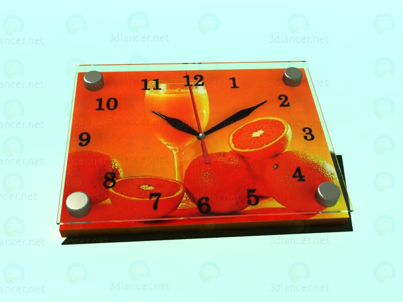 Modelo 3d Imagens de relógio laranja - preview