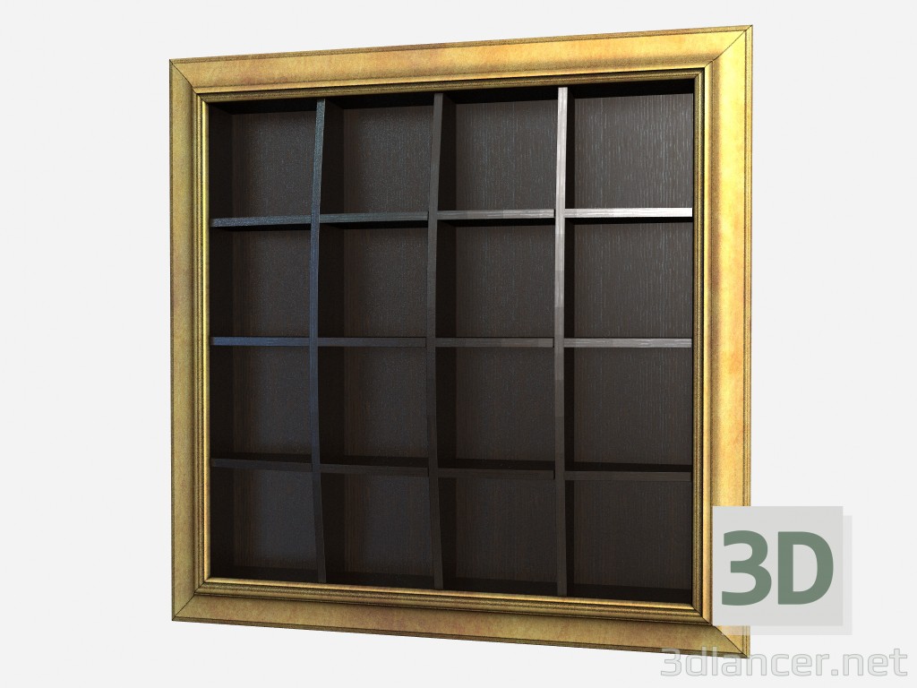 3d model Large bookcase Boheme Z03 - preview