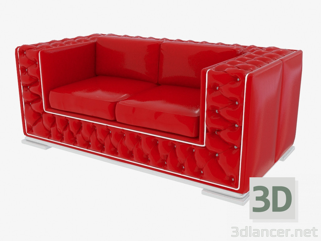 3D modeli Modern deri kanepe (42402) - önizleme