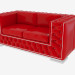 3d model Modern leather sofa (42402) - preview
