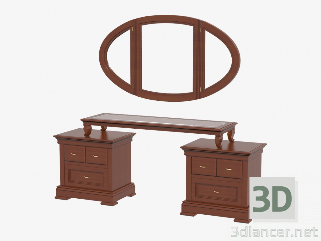 3d model Toilet table Chopin - preview