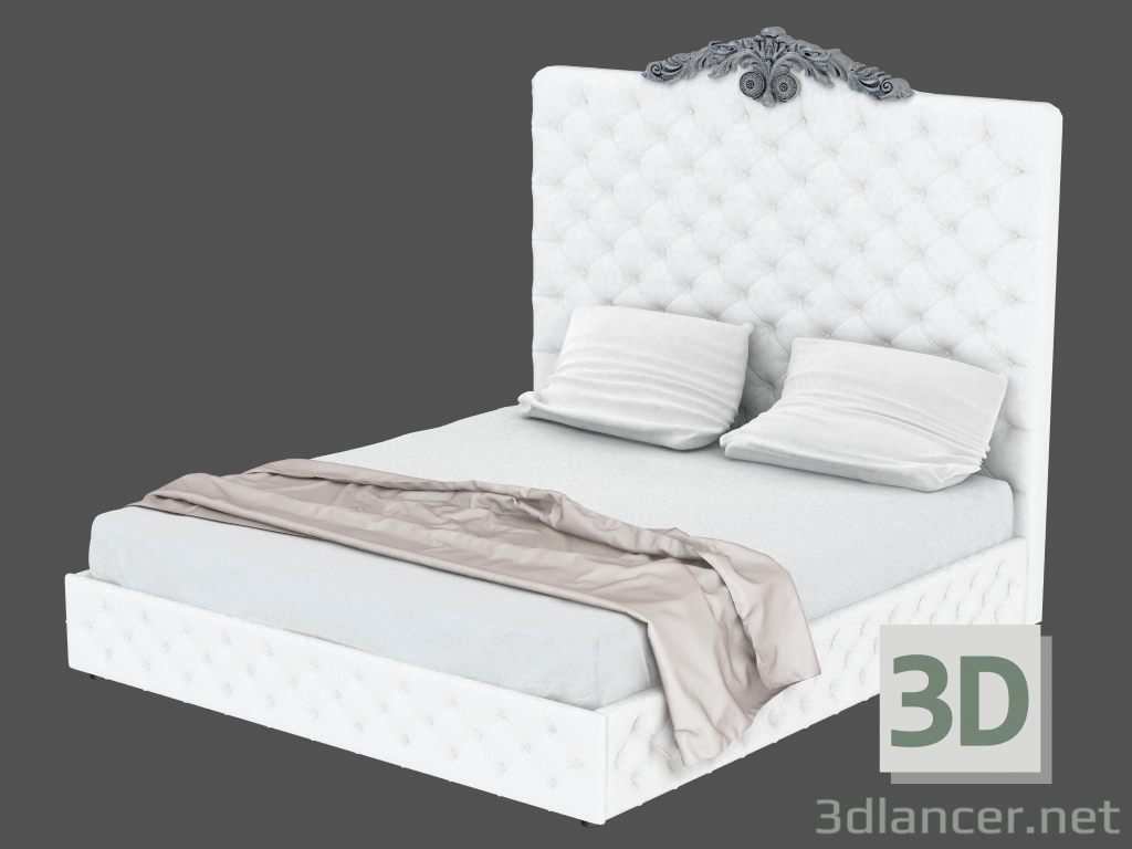 3D modeli Çift kişilik yatak AVERY letto (1980) - önizleme