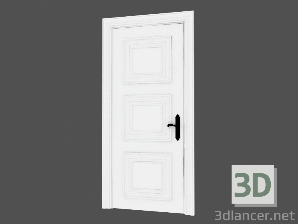 modello 3D Porta interroom DG-3 - anteprima