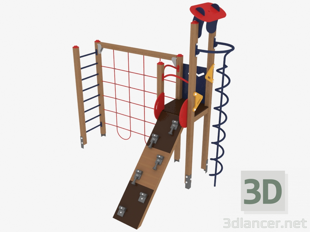 3d model Complejo deportivo infantil (7814) - vista previa