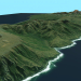3d Onekotan island 3D model / 3D модель острова Онекотан модель купити - зображення