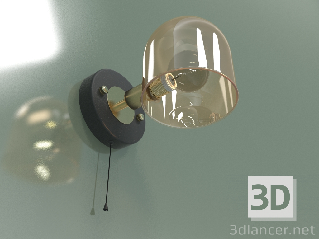 modello 3D Applique 70103-1 (bronzo-nero) - anteprima