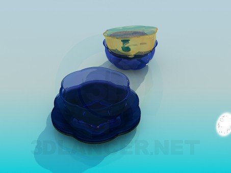 modello 3D Insalata di pentole - anteprima