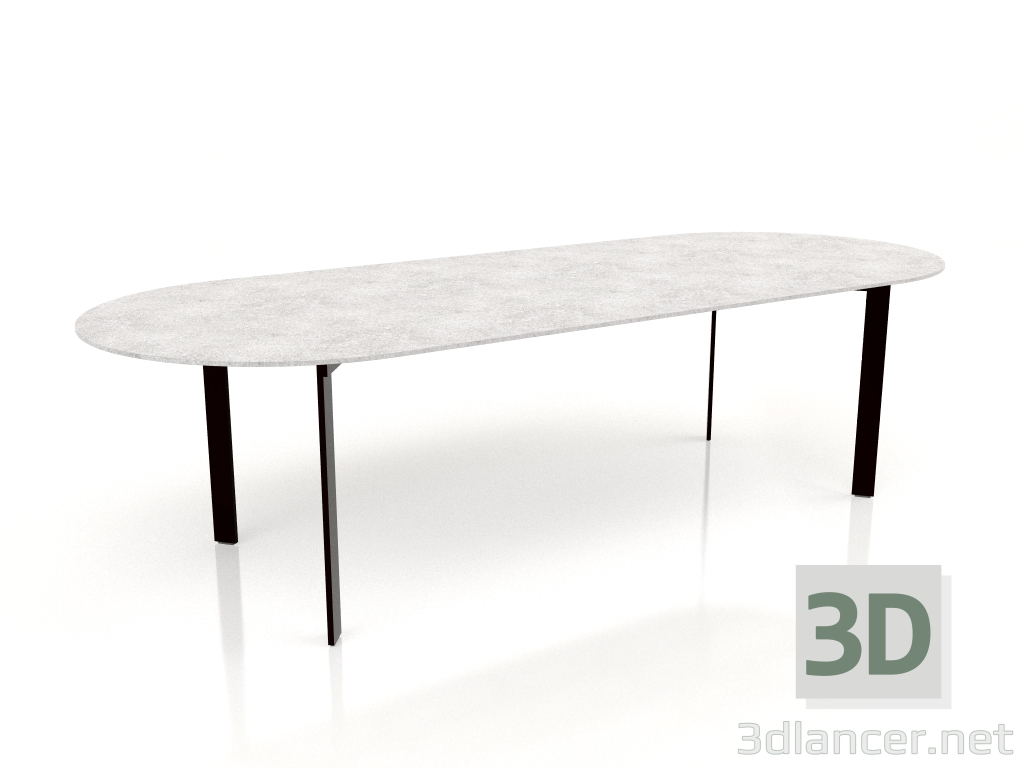 modello 3D Tavolo da pranzo (Nero) - anteprima