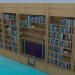 3D Modell Bücherregal - Vorschau