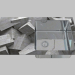modello 3D Lavaggio vetro-acciaio, 1 camera con un'ala per l'asciugatura - il bordo di un Pallas rotondo (ZSP 0 - anteprima