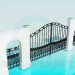 3d модель Ворота і паркан – превью