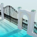 3D modeli Kapı ve çit - önizleme