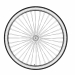 3d Bicycle wheel model buy - render