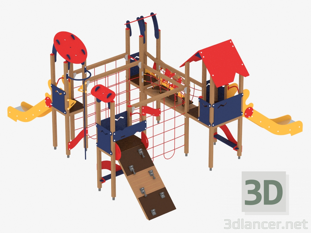 modèle 3D Complexe de jeux pour enfants (1406) - preview
