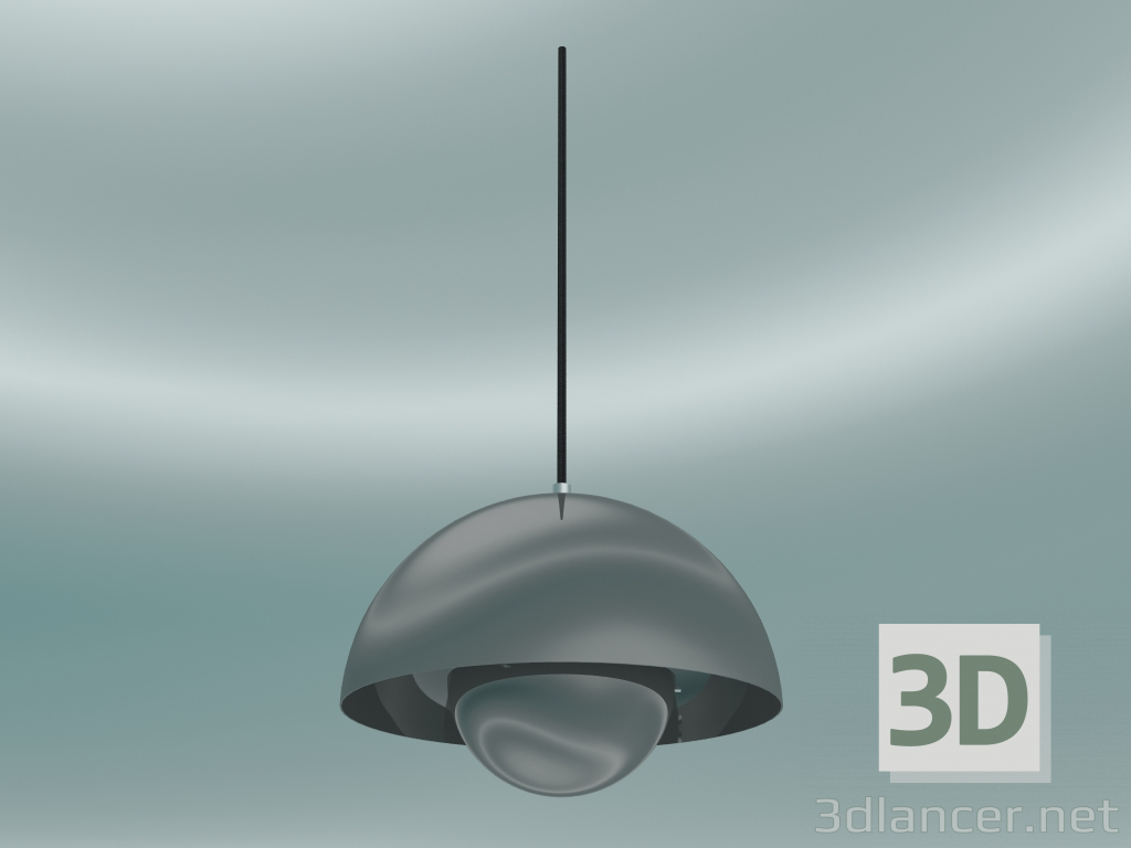 3D modeli Sarkıt Saksı (VP1, Ø23cm, H 16cm, Parlak Paslanmaz Çelik) - önizleme