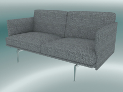 Esquema del sofá de estudio (Vancouver 14, aluminio pulido)