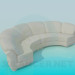 3d model Semicircular sofa - preview