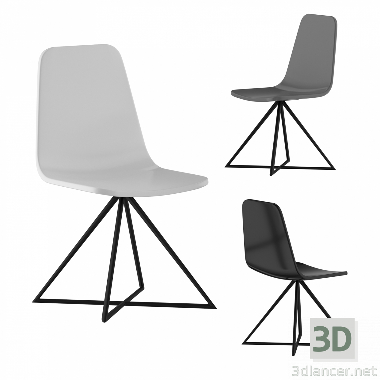 3d Кресло Modern By 3dleonardo модель купить - ракурс