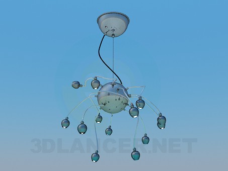 modello 3D Lampadario High Poly - anteprima