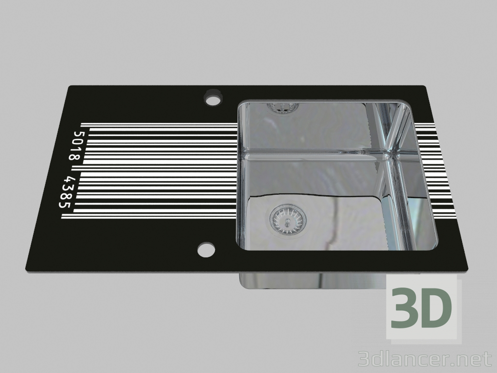 3D modeli Cam-çelik yıkama, kurutma için kanatlı 1 oda - yuvarlak Pallasın kenarı (ZSP 0D1C) - önizleme