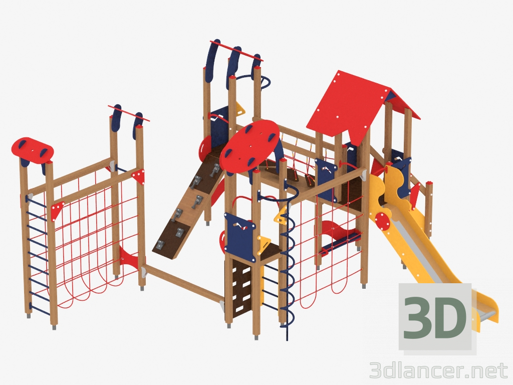 3d model Children's play complex (1407) - preview